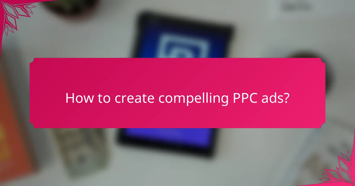 How to create compelling PPC ads?